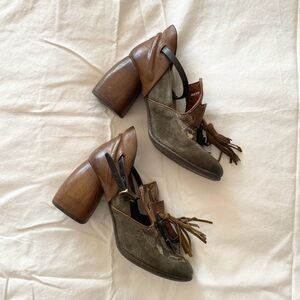 AS.98 leather loafer style heels